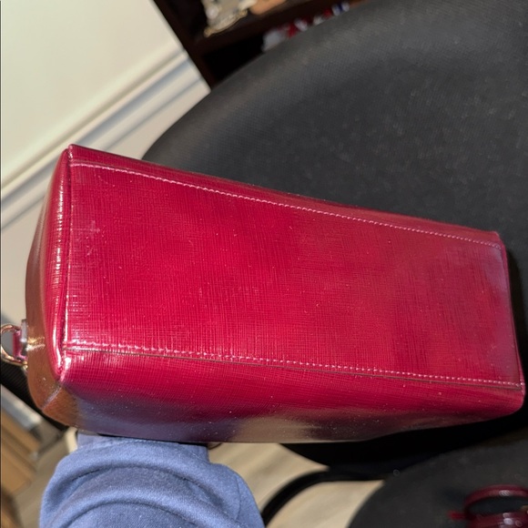 NWOT Coach Darcy Patent Leather Satchel with matching Bow Accordion Zip Wallet - Picture 5 of 10